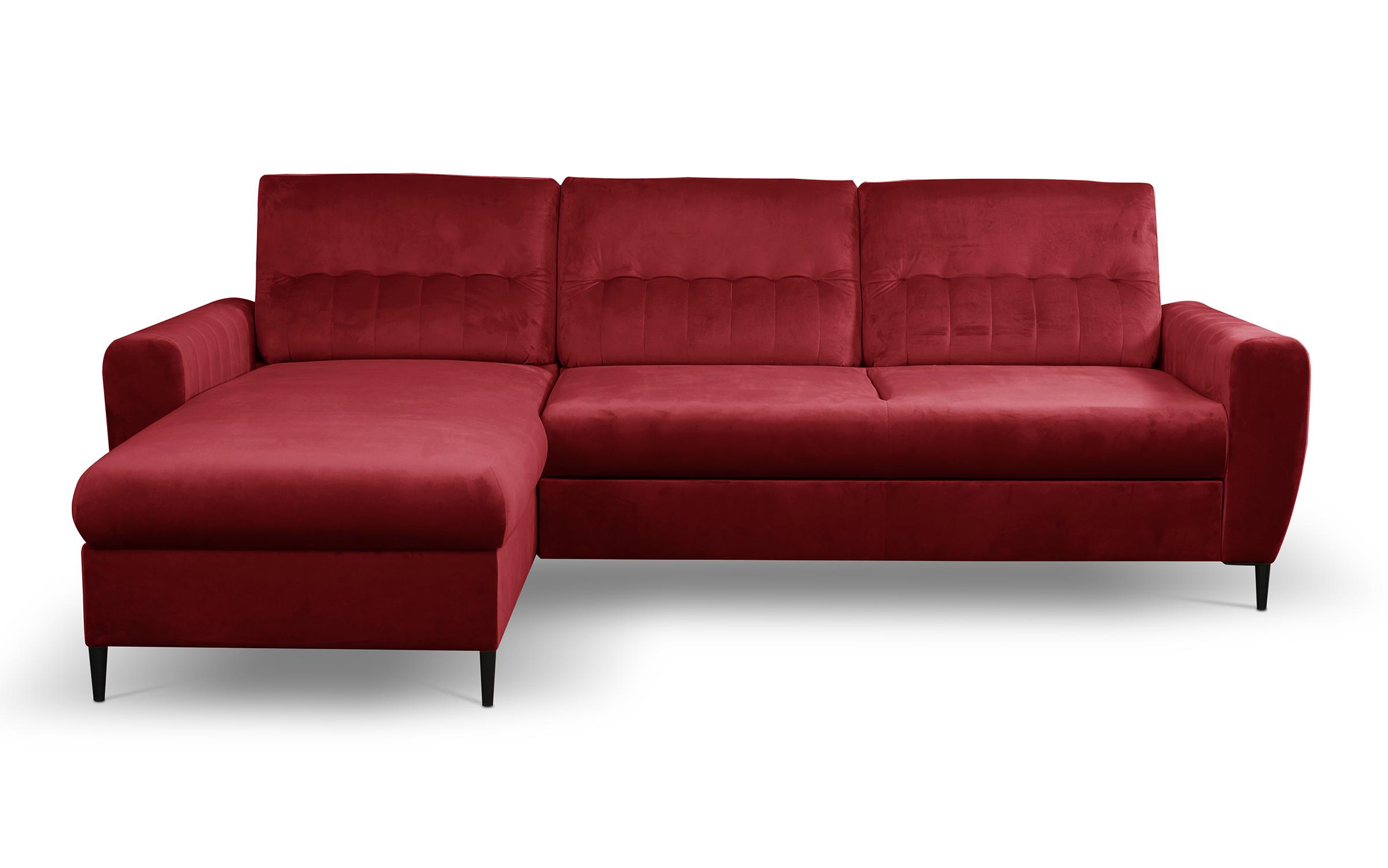 Γωνιακός καναπές Karneol, κόκκινο  2